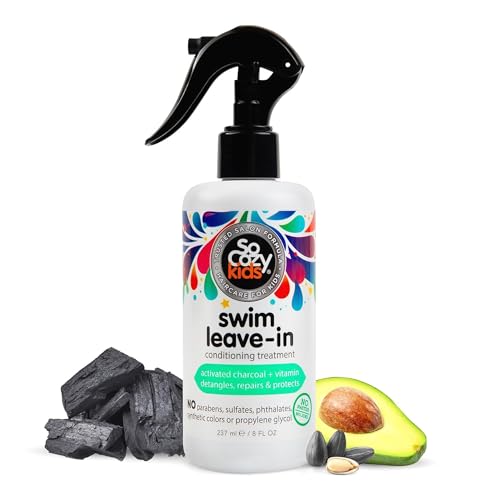 SoCozy Swim Leave In Conditioner Spray & Treatment for Kids Hair (8 Fl Oz) Protects & Repairs Pool, Sun & Salt Damaged Hair, Gentle Formula Beauty and Personal Care SO COZY Default Title