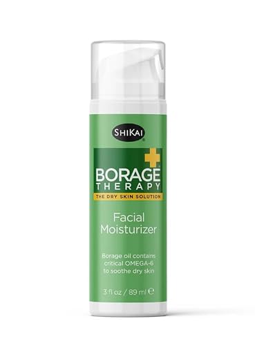 ShiKai Borage Therapy Facial Moisturizer | Unscented Cream for Face & Neck | Daily Skin Lotion for Dry or Sensitive Skin | Non-Greasy, Gentle Formula