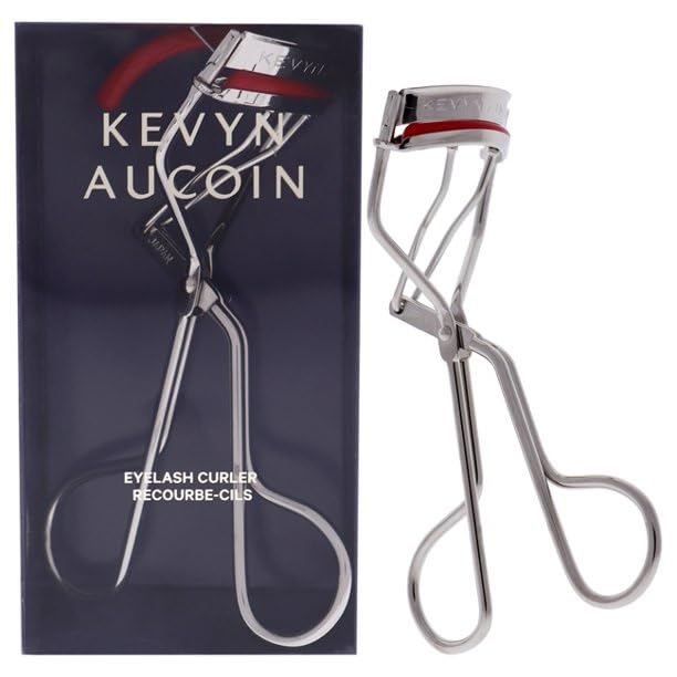Kevyn Aucoin The Eyelash Curler: Easy use. Long-lasting curl of lashes effect. Wide opening. Stainless steel with two red lash cushions. Pro makeup