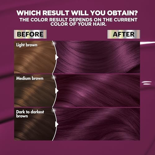 Garnier Nutrisse Ultra Color Hair Color, Permanent Hair Dye for Up to 8 Weeks of Bold, Vibrant, Fade-Resistant Results, Vegan & Cruelty-Free, V2 Dark
