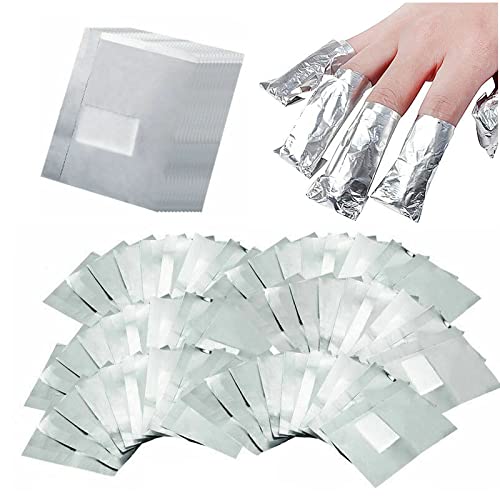 400Pcs Nail Polish Remover Gel Nail Foil Wraps Aluminium Soak Off Foils Cotton Pads Gel Nail Polish Wraps Removal Tool Finger Nail Polish Remover Beauty and Personal Care Rvetol Default Title