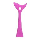 Multifunctional Silicone Shadow Makeup Stencil Mask Brush, Reusable Eye Stencil Tool for Cosmetics (Purple)
