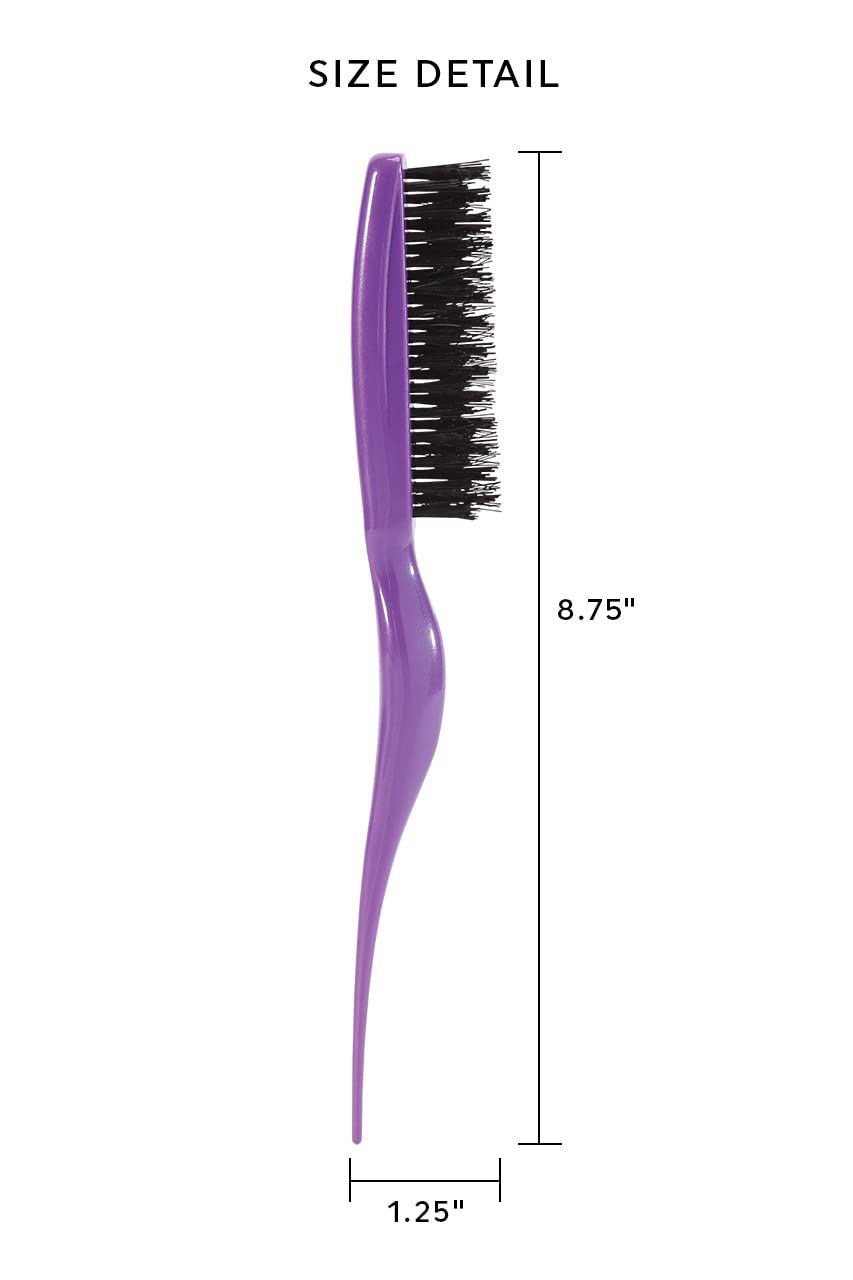 Cricket Amped Up Teasing Hair Brush - Adds Major Volume and Shine, Heat Resistant, Ideal for Slick Back, Updos, and Detangling All Hair Types,