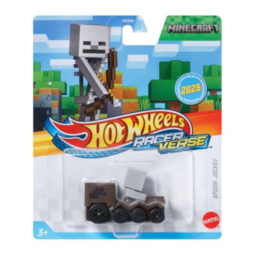 Hot Wheels Racerverse Minecraft Spider Jockey, 2025 Collection, Die-Cast Vehicle