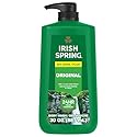 Irish Spring Original Moisturizing Body Wash for Men, 24-Hour Fresh, Face and Body Wash, Biodegradable Ingredients, Paraben Free, Cool Fresh Scent, 30