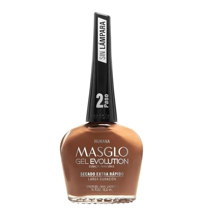 MASGLO GEL EVOLUTION Nail Polish Gel Effect, No UV/Led Lamp Required, Duration up to 12 day, 3 PCs Colors - Effecto Gel sin lampara UV/Led, duracion Beauty & Personal Care MASGLO