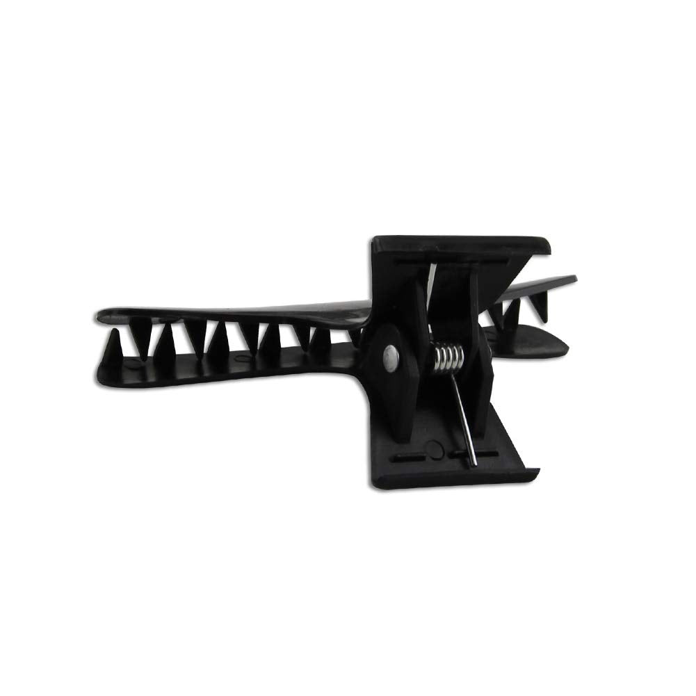 12 Pcs Black Butterfly Hair Clamps Hair Clips Hair Styling Sectioning Claw Hairdressing Salon Tool