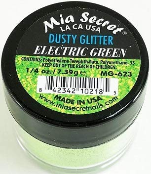 Mia Secret Dusty Glitter Collection - .25 oz (Electric Green)