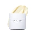 Whamisa Organic Flowers Nourishing Cream, 95.2% Organic, Waterless Formula, Fermented Ingredient Formula for Deep Hydration & Skin Comfort