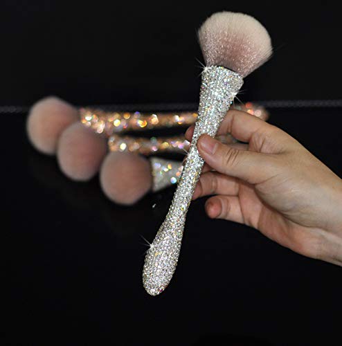Bestbling Bling Rhinestone Large Mineral Powder Brush Makeup Brush Cosmetic Brush Foundation brush Perfect For Large Coverage Powder Bronzer Blush