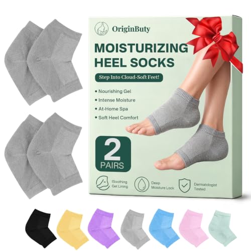 Moisturizing Socks for Women, Silicone Socks & Gel Socks, Heel Socks for Dry Cracked Feet, Heel Protectors for Cracked Heel Treatment, Foot Care Beauty and Personal Care Originbuty Default Title