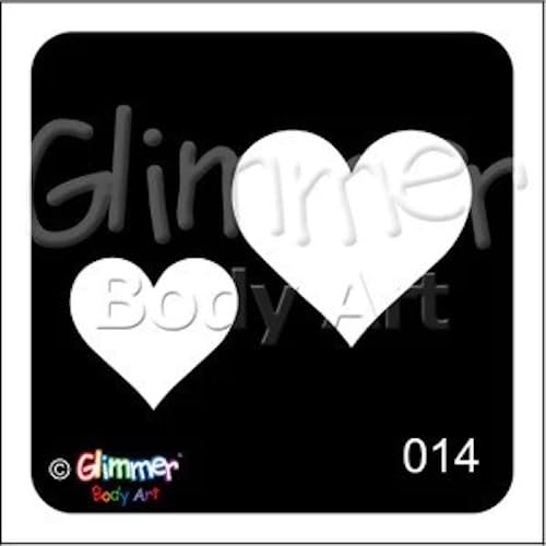 GLIMMER Body Art Hearts, Hugs & Kisses Glitter Tattoo Kit | Unleash Your Creativity with Glittery Fun!