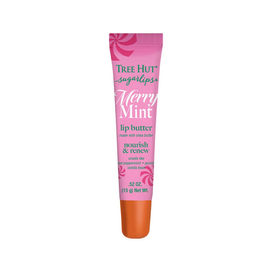Tree Hut Sugarlips Merry Mint Lip Butter, Moisturizing Lip Care for Full, Soft Lips, Essential Hydration, 0.52 fl oz Beauty and Personal Care Tree Hut