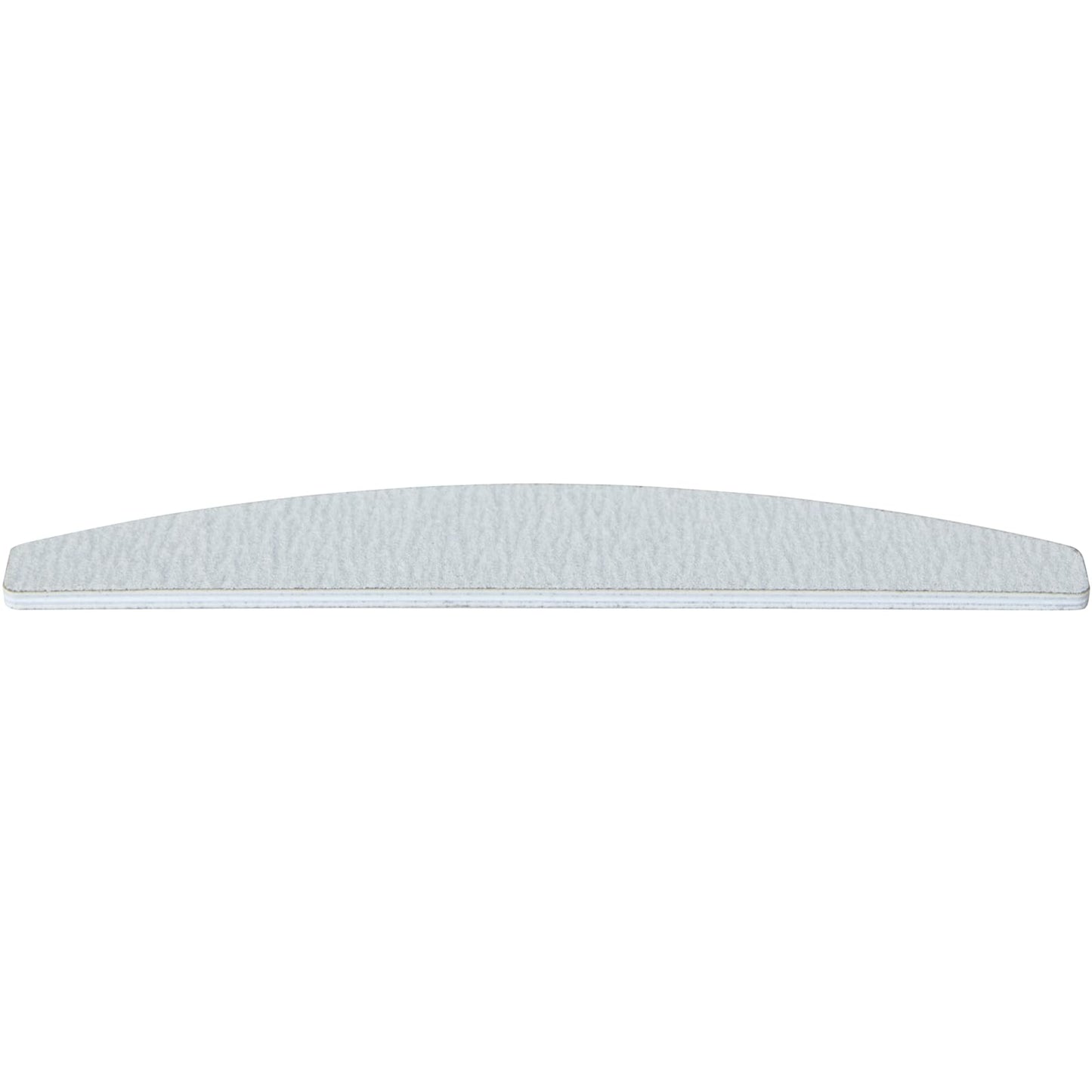 ForPro Professional Collection Half Moon Foam Boards, Zebra, 100/180 Grit, Double-Sided Manicure and Pedicure Nail Files, 7” L x 1.1” W, 12-Count