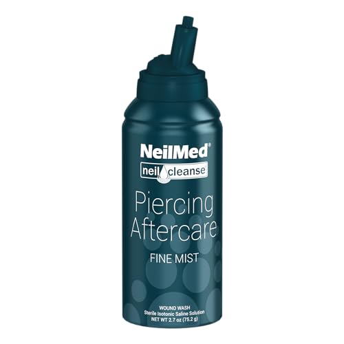 Neilmed NeilCleanse Piercing Aftercare Fine Mist Travel Size 75mL Beauty and Personal Care NeilMed Default Title