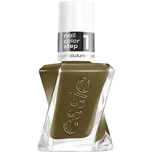 essie Gel Couture Nail Polish, Long-Lasting Olive Green Nail Polish, Vegan, Totally Plaid, 0.46 fl oz Beauty & Personal Care essie