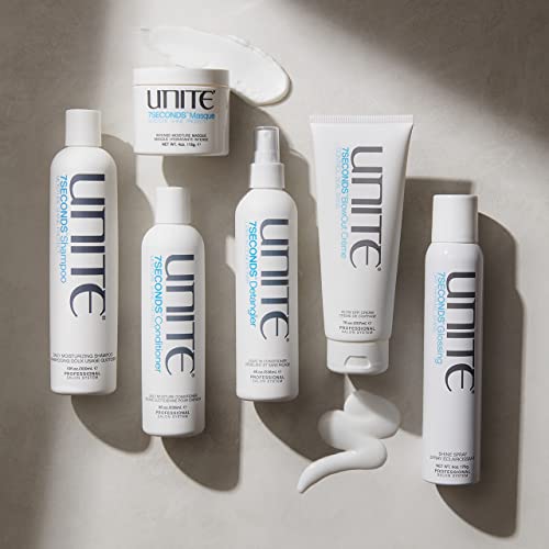 UNITE Hair 7SECONDS Shampoo | Moisturizing Daily Shampoo with Coconut, Pro-Vitamin B5 & Vegetable Proteins for Shine & UV/Thermal Protection | 10 Fl