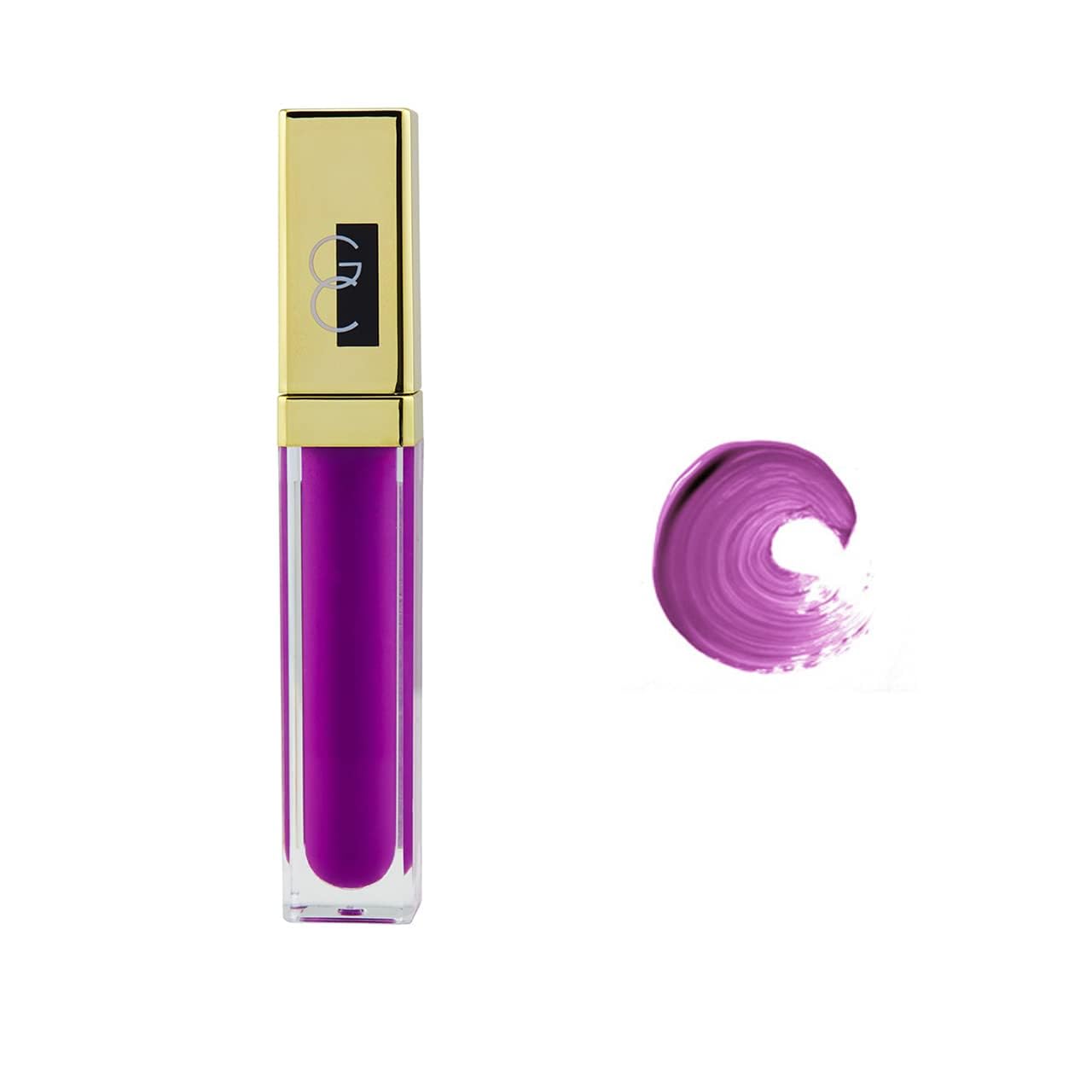 Gerard Cosmetics Color Your Smile Lip Gloss Wild Orchid, Super Pigmented Purple Lip Gloss with LED Light and Mirror, Shiny Finish, Hydrating Liquid