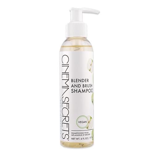 Cinema Secrets Vegan Makeup Brush Cleaner - Sponge & Makeup Brush Shampoo for Deep Cleansing - Removes Build-Up & Stains - Gentle & Cruelty-Free