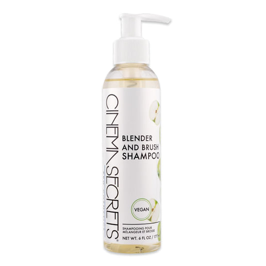 Cinema Secrets Vegan Makeup Brush Cleaner - Sponge & Makeup Brush Shampoo for Deep Cleansing - Removes Build-Up & Stains - Gentle & Cruelty-Free
