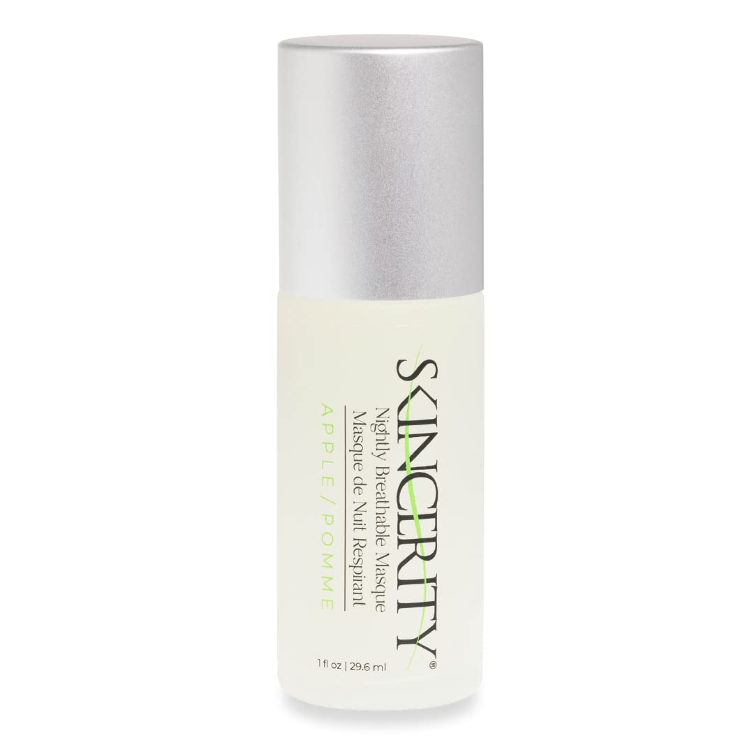 Skincerity Nightly Breathable Masque - Apple, Grapeseed Oil and Vitamin E, Anti-Aging, Reduce Pore Size and Wrinkles, Hydrating and Nourishing