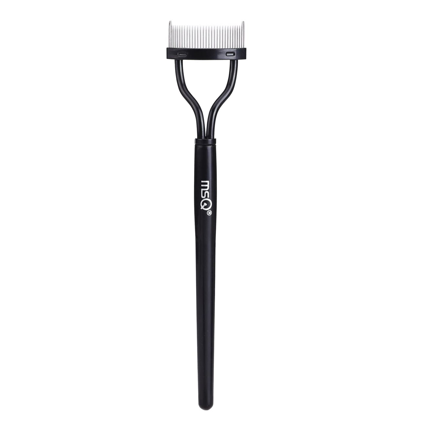 Eyelash Comb MSQ Eyelash Separator Tool Arc Designed Lash Brush Separator With Cover Lash Comb for Eye Makeup Brush Mascara Clump Remover Black Beauty and Personal Care MSQ Default Title