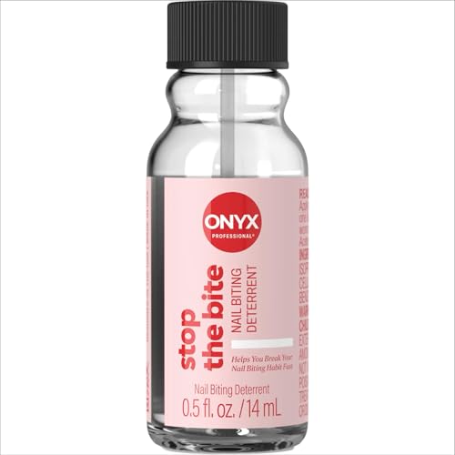 Onyx Professional Stop the Bite Nail Biting Prevention Polish, 0.5 Fl Oz - Made in USA, Stop Nail Biting, No Bite Nail Polish, Thumb Sucking Deterrent Beauty and Personal Care Onyx Professional Default Title