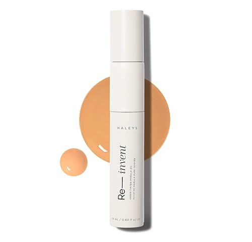 HALEYS Re-invent Sheer Tinted Marula Oil (Medium/Tan Neutral), Skin Tint, Tinted BB Moisturizer, Tinted Foundation, Face Oil, Hydrate Skin, Flexible
