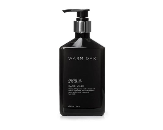 Gilchrist & Soames Warm Oak Hand Wash - 9oz - Natural, Essential Oils, All Skin Types, Zero Parabens, Sulfates, and Phthalates Beauty & Personal Care Gilchrist & Soames
