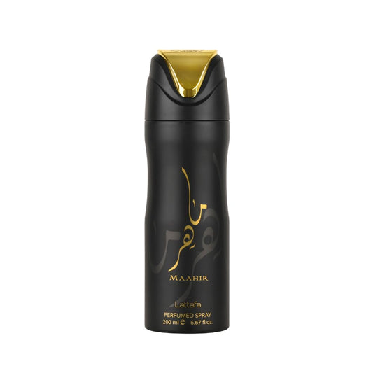 Lattafa Maahir Perfumed Deodorant Spray, 6.6 Ounce (Unisex) Beauty and Personal Care Lattafa