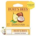 Burt's Bees Coconut and Pear Lip Balm, Lip Moisturizer With Responsibly Sourced Beeswax, Tint-Free, Natural Conditioning Lip Treatment, 1 Tube, 0.15