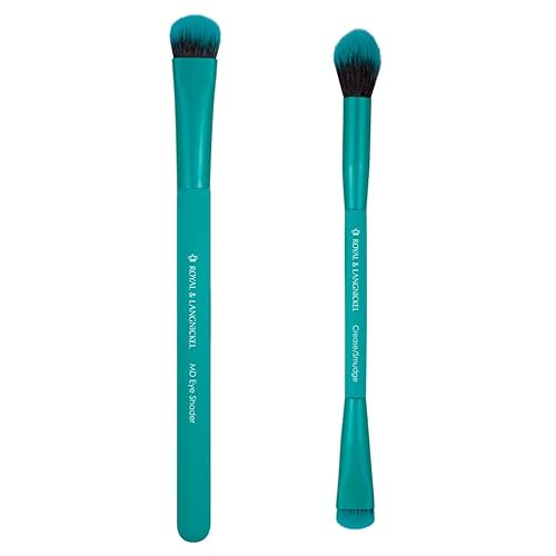 MODA EZGlam Duo Smoky Eye Travel-Size Makeup Brush Kit - Dual-Ended Eye Brushes for Blending & Defining, Vegan & Cruelty-Free