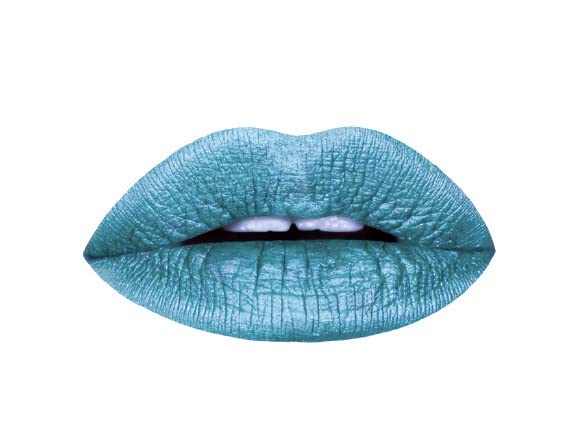 Aromi Teal Blue Metallic Liquid Lipstick | Turquoise, Sea Foam Lip Color with Shimmery Finish, Vegan, Cruelty-free, Long-lasting, Smudge Proof (Arctic