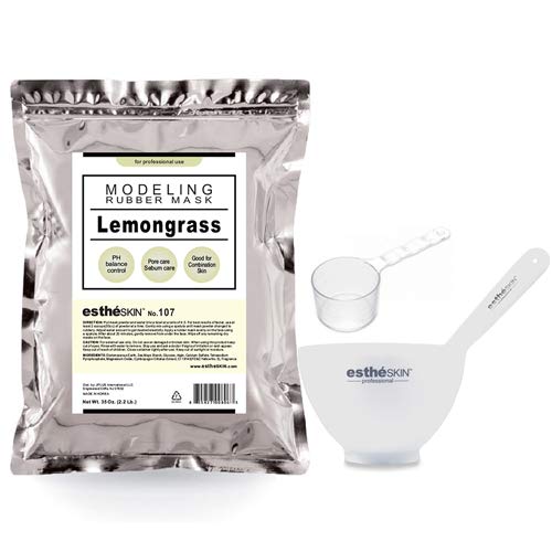 estheSKIN Peel Off Type Modeling Mask Powder for Facial, Skin Care, Professional Size, 35oz (2.2Pound) 1kg, 1 pack with 3pcs Mixing Bowl Set Beauty & Personal Care estheSKIN