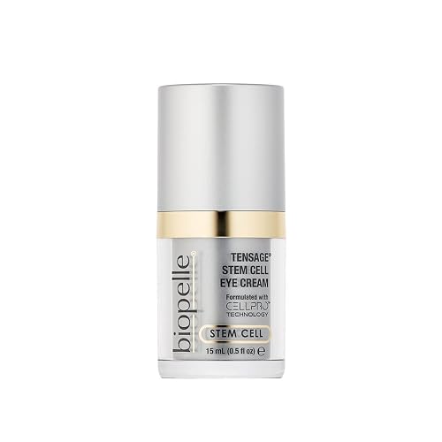 Biopelle Tensage Stem Cell Eye Cream, Under-Eye Cream for Dark Circles, Puffiness, and Bags with CellPro Technology, Caffeine, Retinol, and Peptides