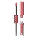 NYX PROFESSIONAL MAKEUP Shine Loud, Long-Lasting Liquid Lipstick with Clear Lip Gloss - Cash Flow (Light Dusty Rose)