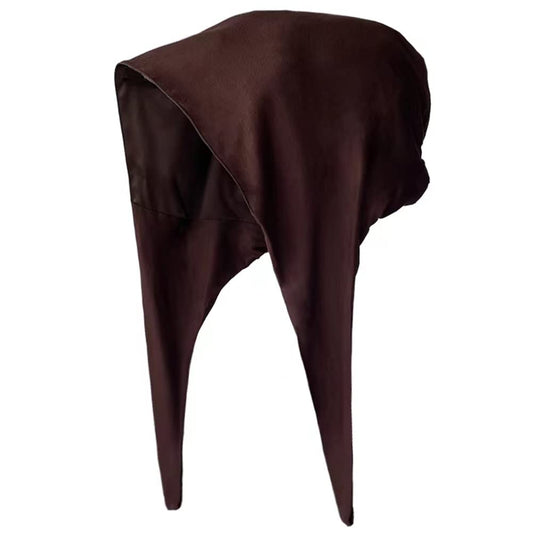 Belsen Satin Bonnet Silk Bonnet Sleep Cap Satin Lined Slouchy Beanie Night Sleeping Hat Adjustable for Curly Hair (Coffee) Beauty and Personal Care Belsen