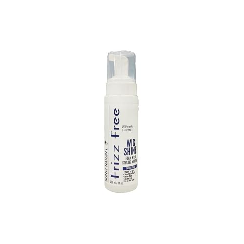 Bonfi Natural Frizz Free Wig Shine Foam Wrap Styling Mousse 8 fl oz (Pack of 2)