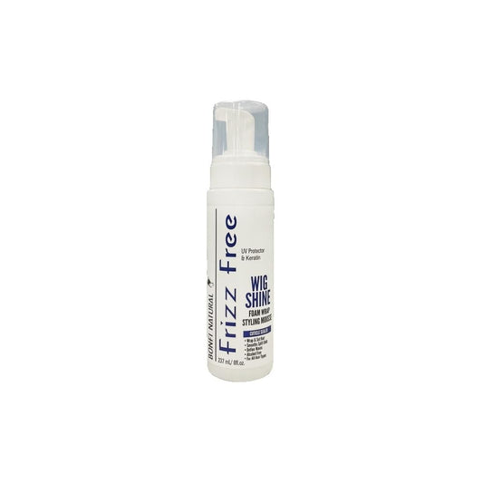 Bonfi Natural Frizz Free Wig Shine Foam Wrap Styling Mousse 8 fl oz (Pack of 2)