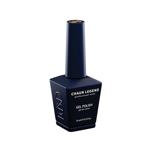 Chaun Legend Gel Nail Polish | Midnight Rendezblue LG5236 (black glitter) | Soak Off UV LED Cure Gel Polish High Gloss 15ml Beauty & Personal Care Chaun Legend Professional Nails