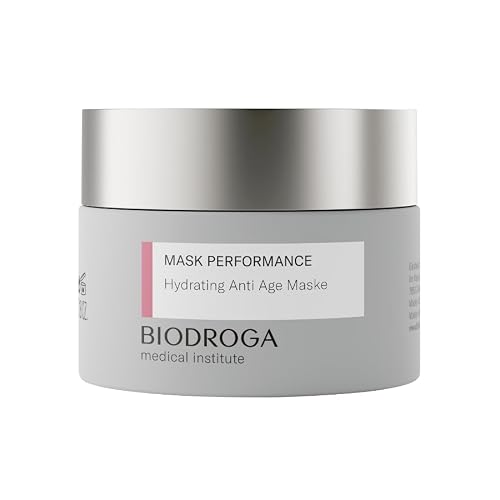 Biodroga Mask Performance - Hydrating + Firming Anti Age Mask (1.8 oz) - with 5 Peptide Complex, Oligo Hyaluronic Acid - NO Fragance, Colouring