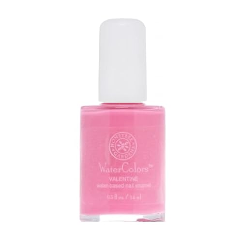 Honeybee Gardens Water-Based Nail Enamel, Valentine, Matte True Medium Pink, Eco-Friendly, Odorless & Vibrant Polish, 0.5 fl oz