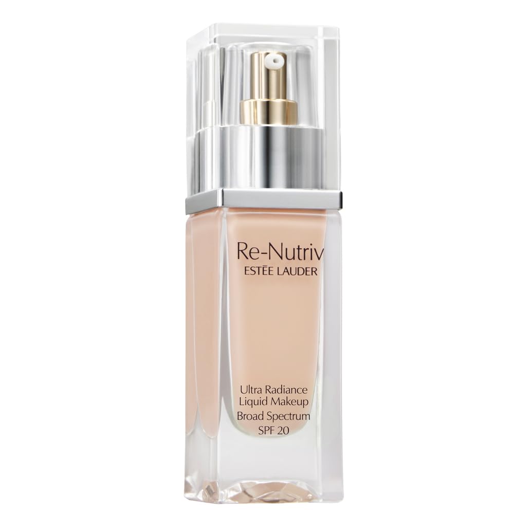 Estée Lauder Re-Nutriv Ultra Radiance Liquid Foundation SPF 20 | Luxurious, Hydrating, Long-Wearing, 1 Fl Oz, 1N2 Ecru
