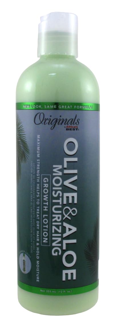Africas Best Orig Olive Oil Max Strength Grow Lotion 12 Ounce (355ml) (6 Pack)