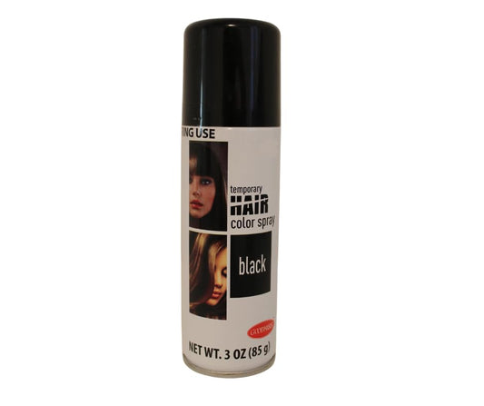 Goodmark Temporary Hair Color Spray - Black, Washable Halloween Hair Dye Spray, 3 oz Can (Black) Beauty & Personal Care Goodmark