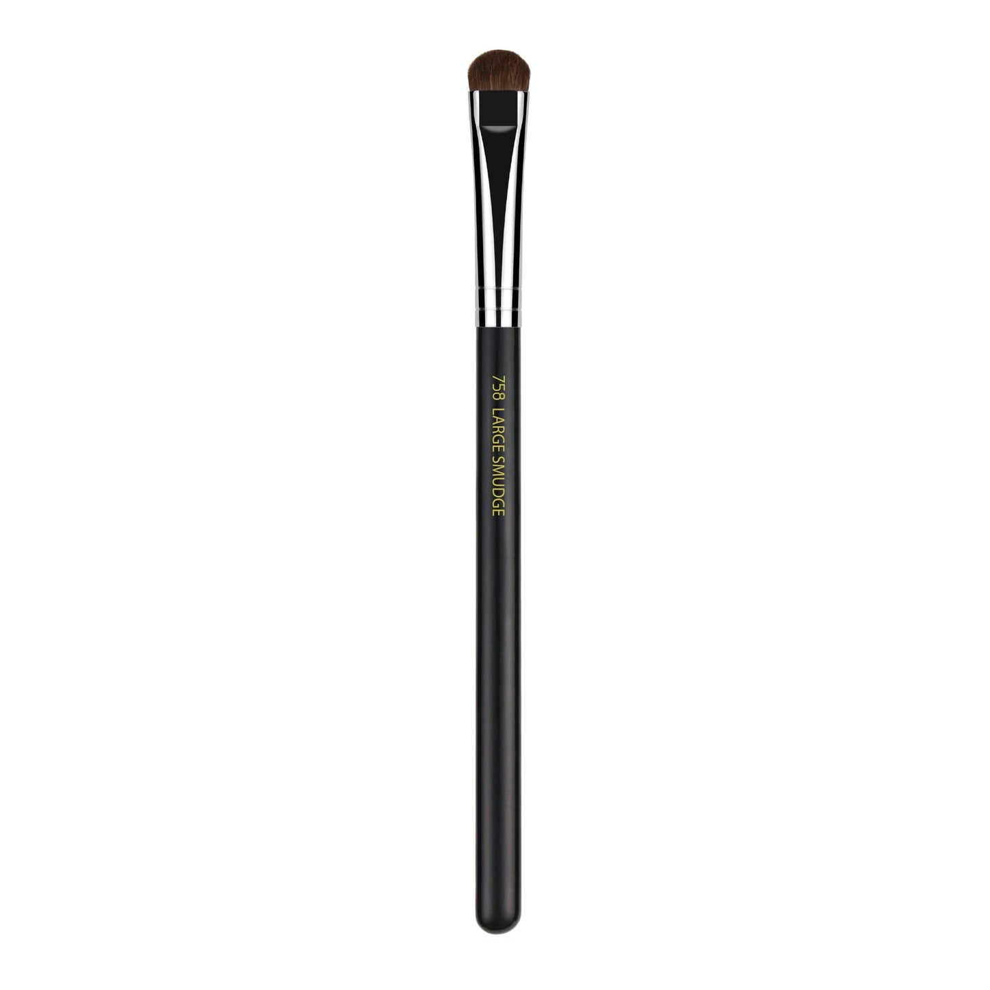 Bdellium Tools Professional Makeup Brush - Maestro Series 758 Large Smudge - with Natural Fibers, For Smoky Eye (Black, 1pc)