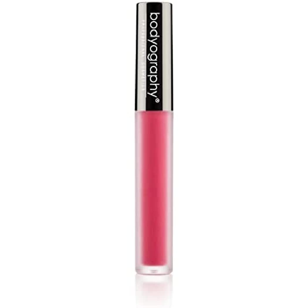 BODYOGRAPHY: Matte Lip Lava Liquid Lipstick (Bittersweet): Peach Nude Salon Makeup Long-Wearing Lipstick with Soft Opaque Finish | Vegan, Gluten-Free,