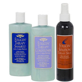Folligen Shampoo, Conditioner, and Therapy Spray Beauty & Personal Care Folligen