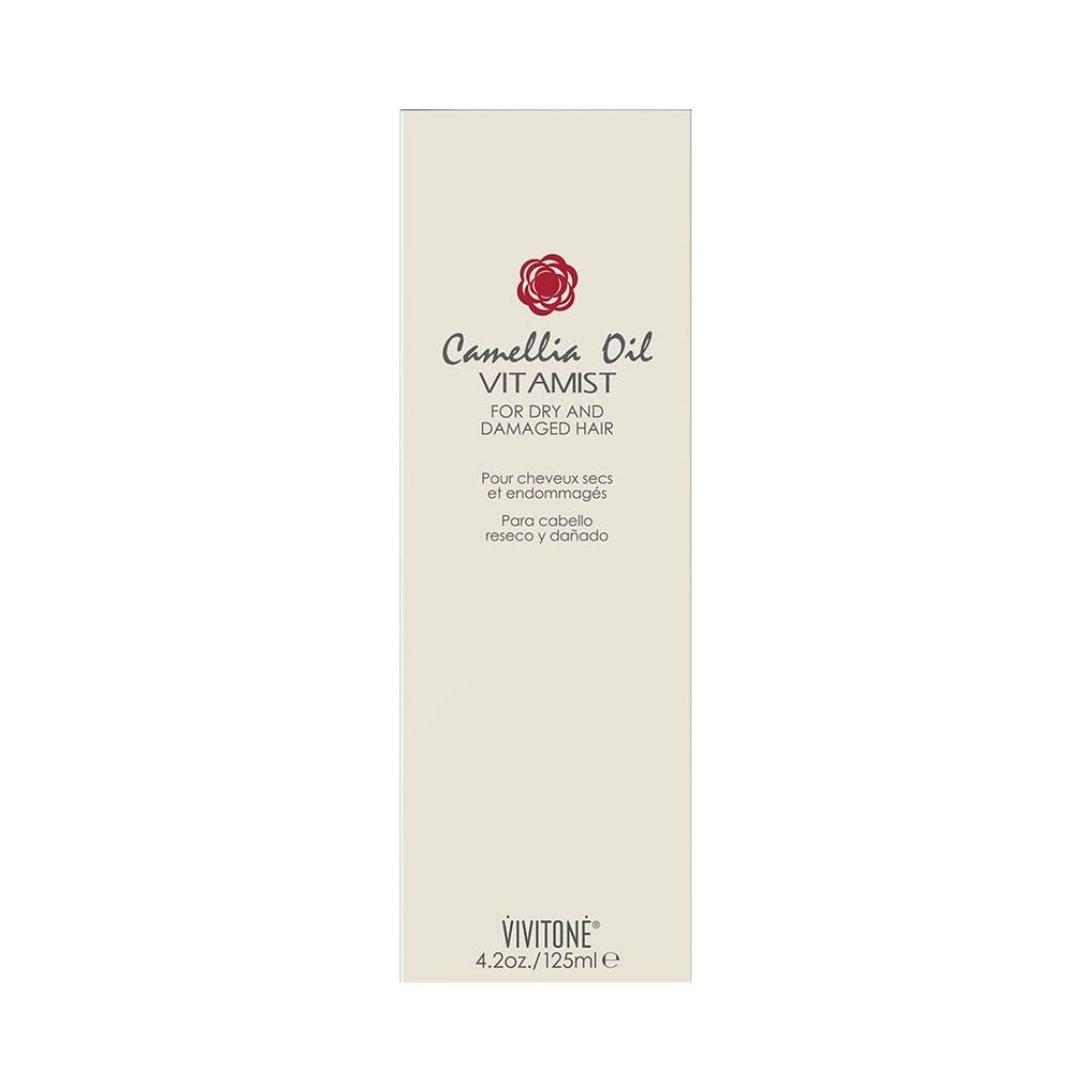 Vivitone Camellia Oil Vitamist 4.2 oz. - Leave-in treatment spray that repairs, Protects color from fading and prevents split ends, Detangles, softens