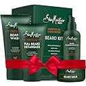 SheaMoisture Beard Kit for Men - Beard Wash, Conditioning Beard Oil, Full Beard Detangler + Beard Balm with Shea Butter & Maracuja Oil, Gifts for Men